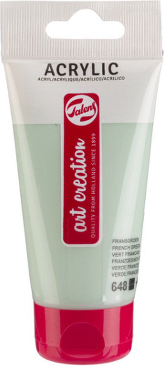 Acrylverf tac 648 fransgroen tube 75ml | Tube a 75 milliliter | 3 stuks